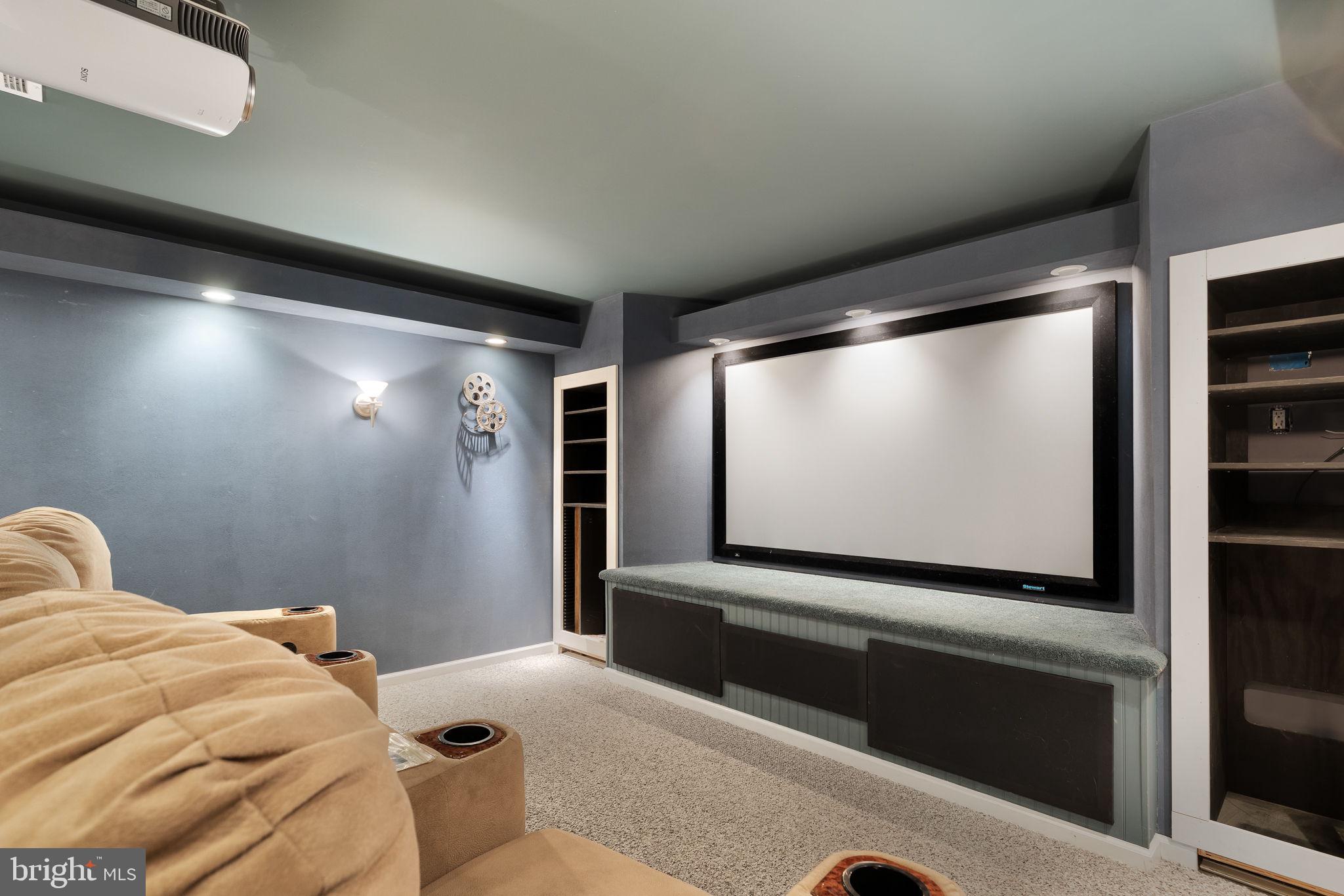 11612 Putnams Mill Road Hume, VA 22639 - Photo 42 of 49 Theatre- Downstairs