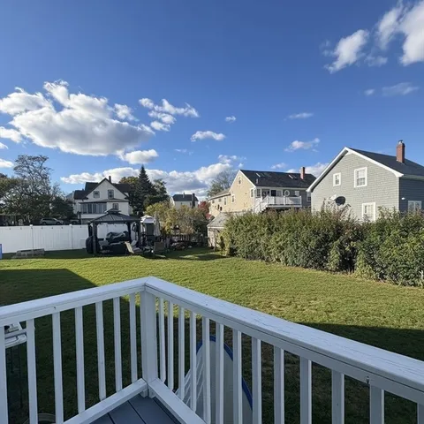 a view of a big yard next to a yard