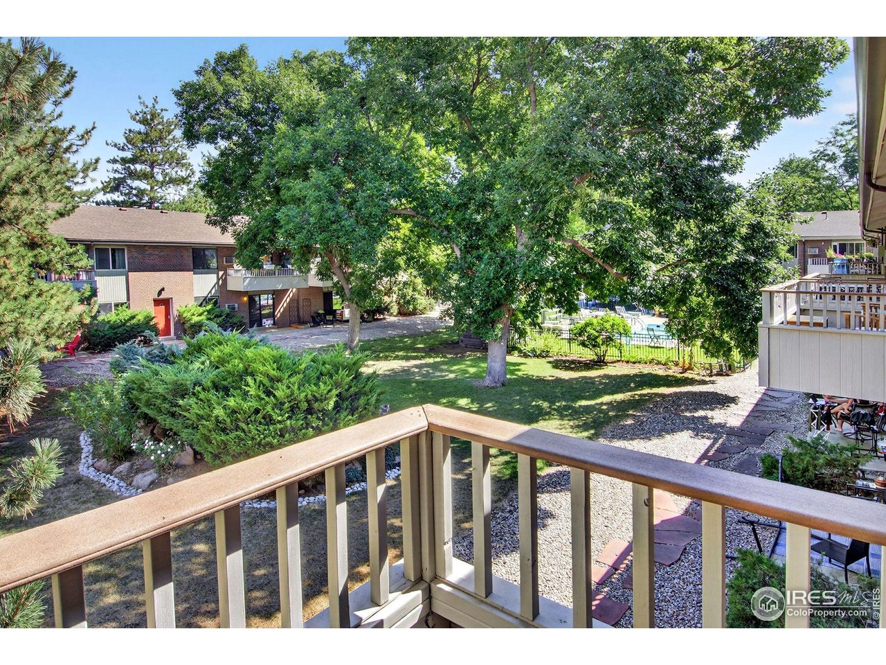 1895 Alpine Avenue, Unit 18 Boulder, CO 80304 - Photo 6 of 42 Balcony Overlooks Common Area