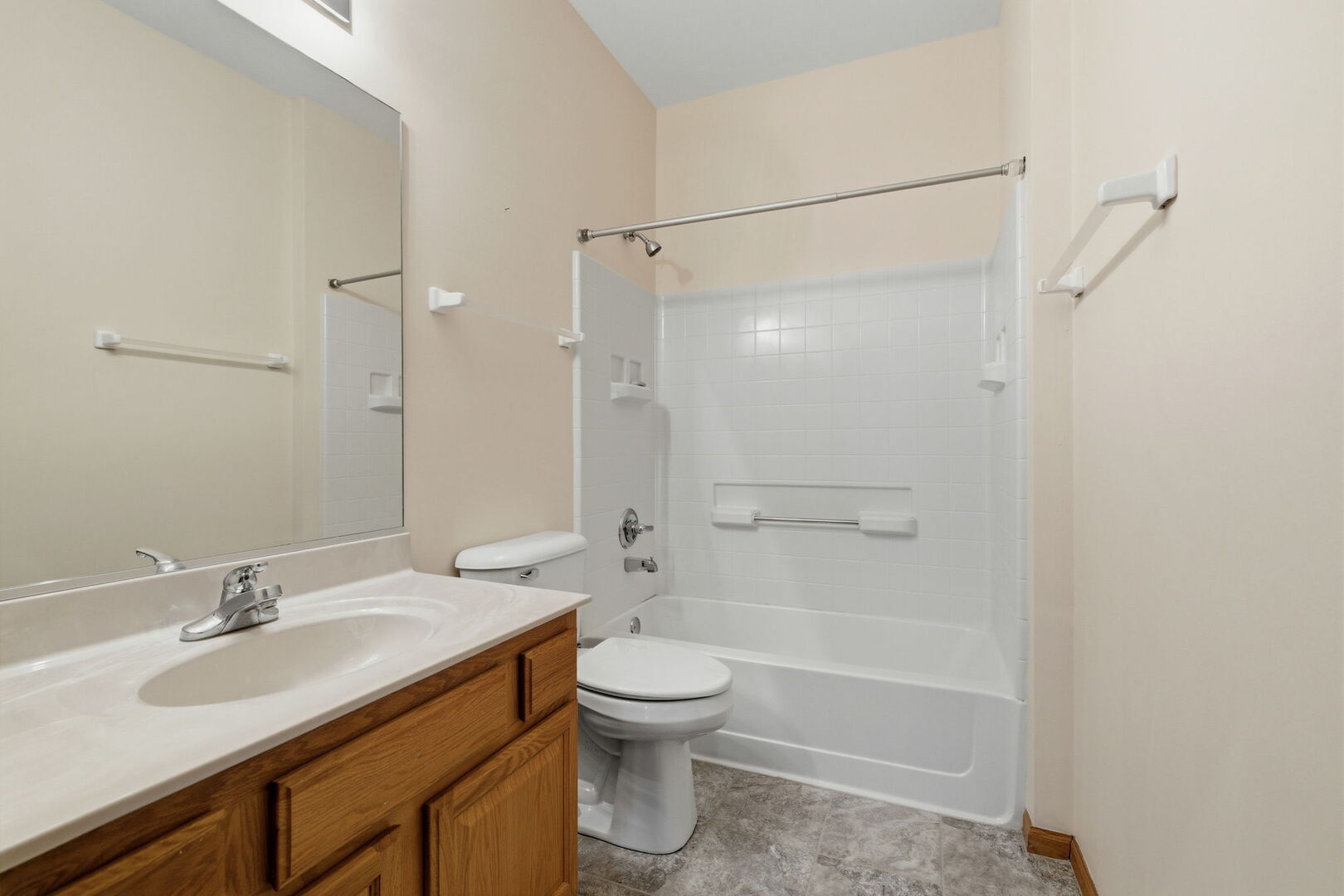 1547 Cadillac Circle Romeoville, IL 60446 - Photo 18 of 21 a bathroom with a sink toilet tub and shower