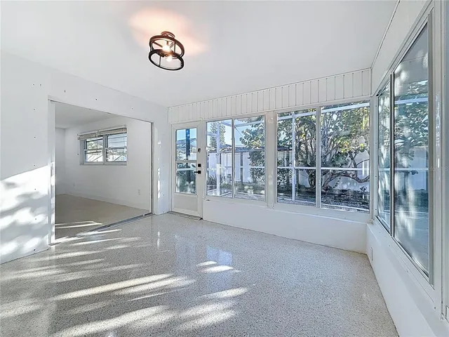 an aerial view of residential building with outdoor space