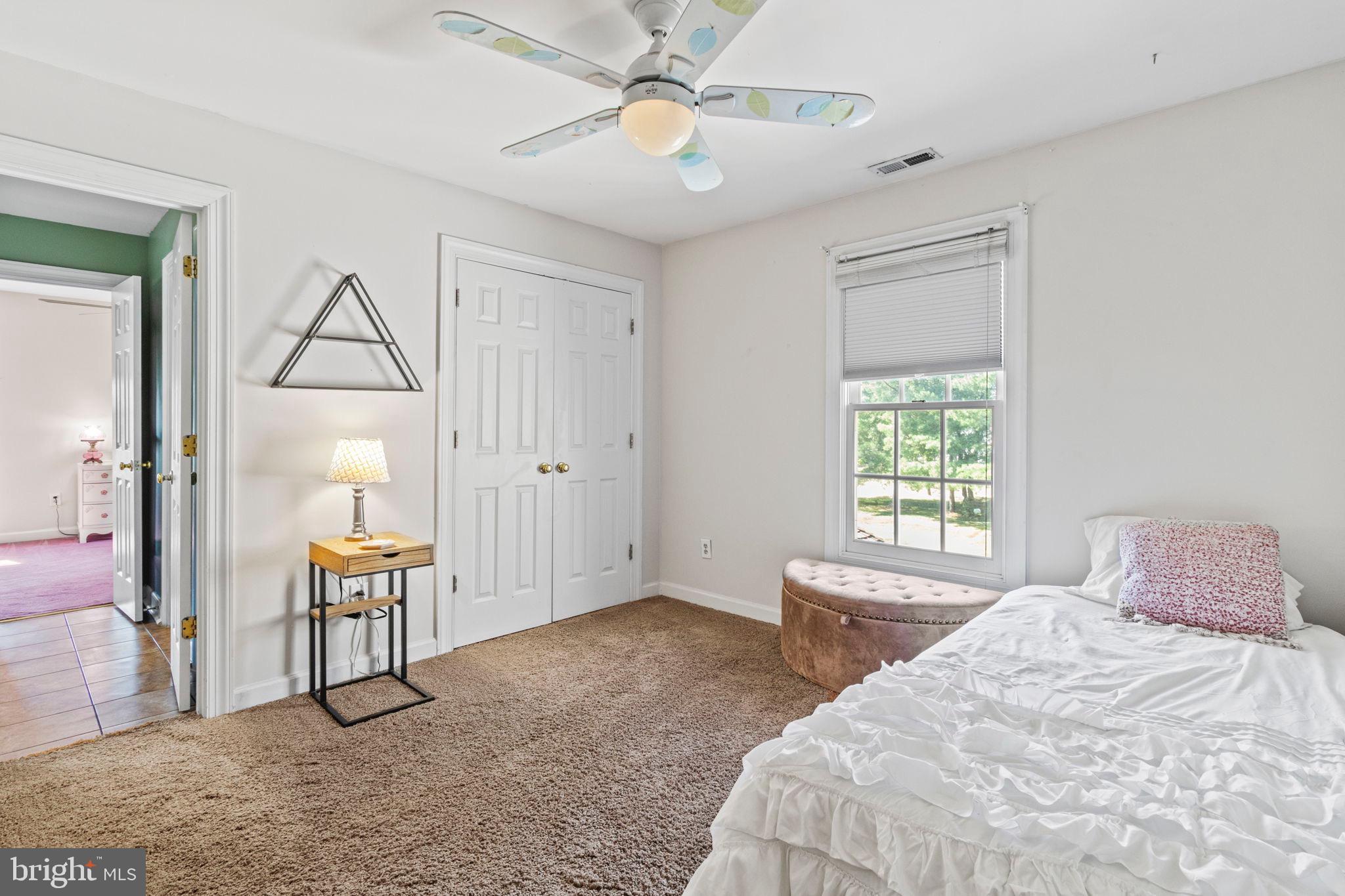 15 Byron Drive Mount Laurel, NJ 08054 - Photo 33 of 60 a bedroom with a bed and a chandelier