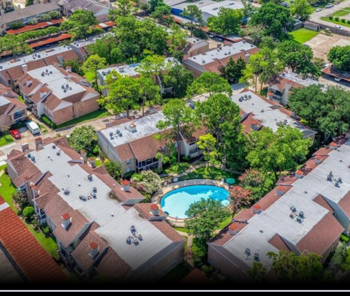 2800 Jeanetta Street, Unit 910 Houston, TX 77063 - Photo 4 of 6 an aerial view of a city with lots of residential buildings ocean and mountain view in back
