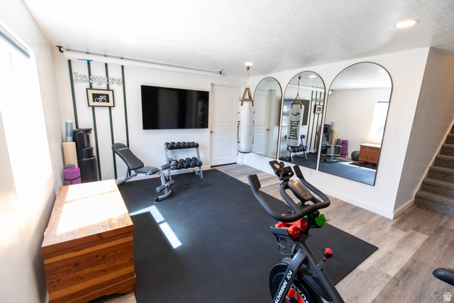 1373 South Raintree Lane Santaquin, UT 84655 - Photo 16 of 29 Exercise area featuring recessed lighting