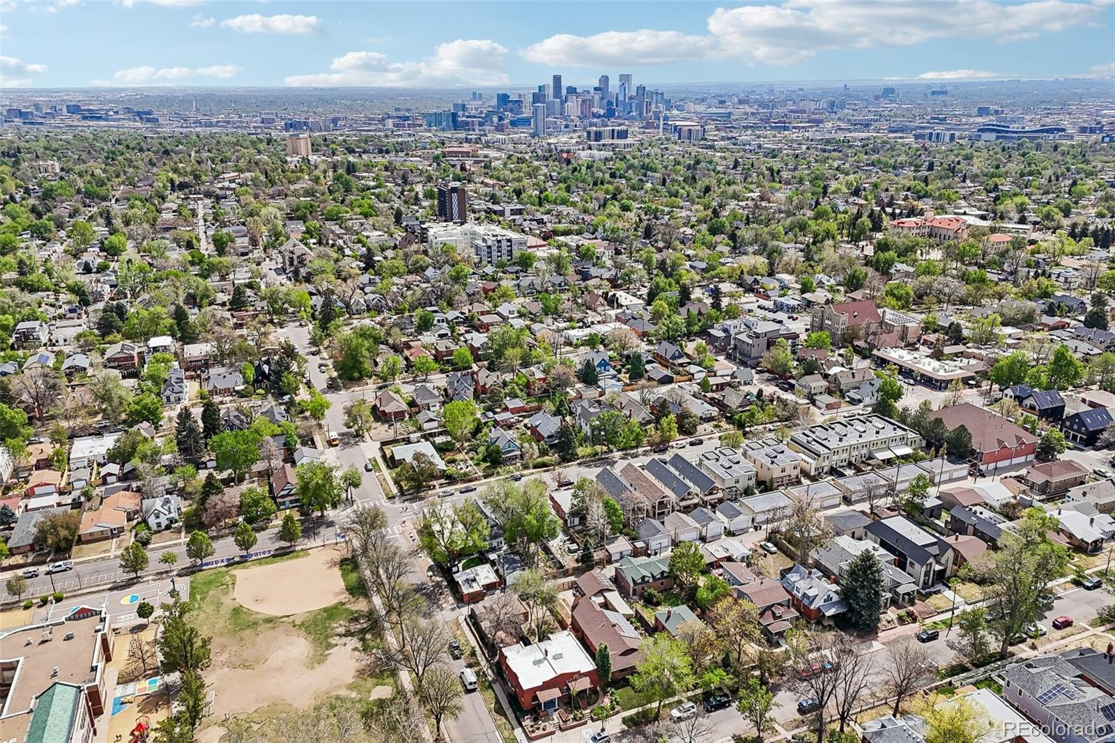 3275 Perry Street Denver, CO 80212 - Photo 36 of 38 an aerial view of a houses with a yard