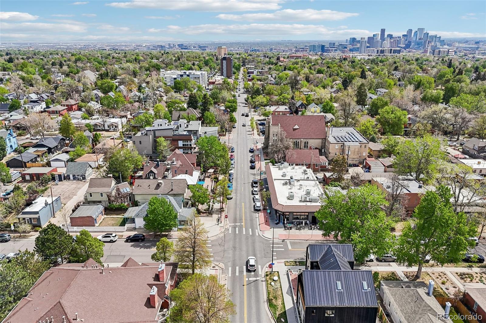 3275 Perry Street Denver, CO 80212 - Photo 37 of 38 an aerial view of a city with lots of residential buildings