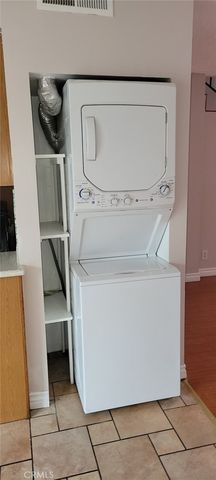 a utility room with a washer and dryer