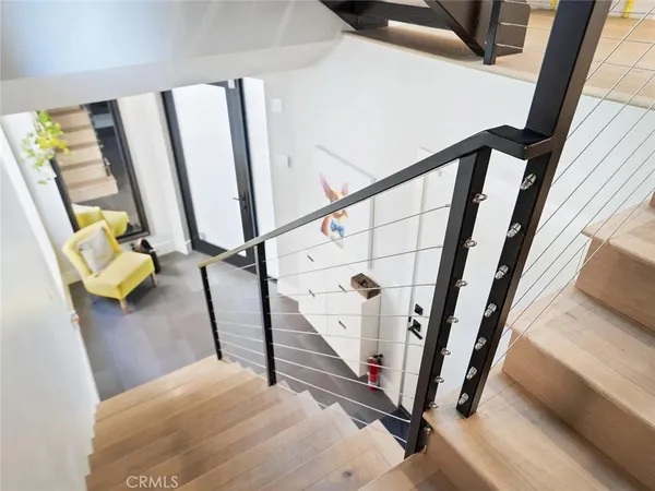 a view of a staircase