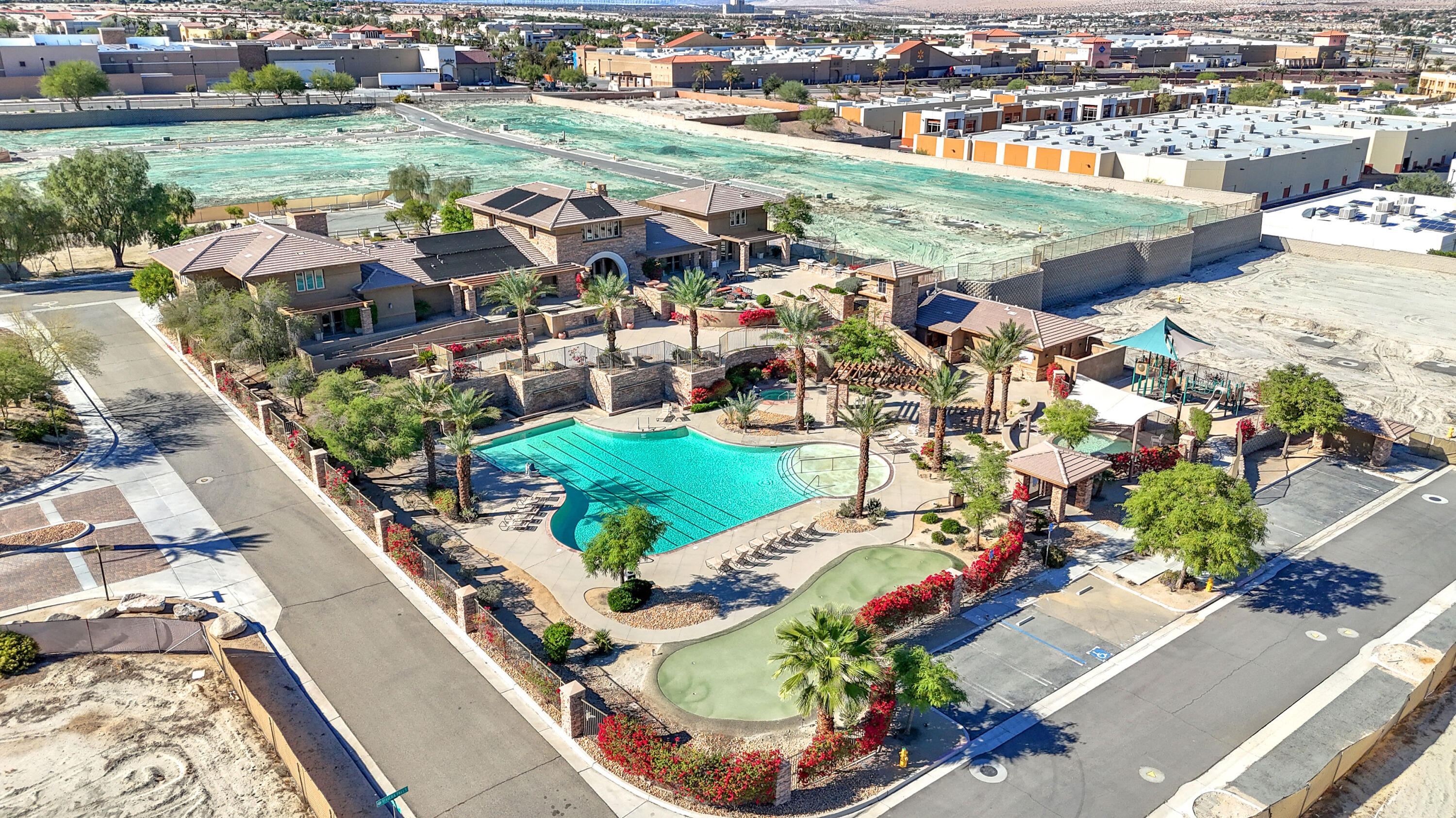 73268 Azure Rain, Unit 102 Palm Desert, CA 92211 - Photo 41 of 44 an aerial view of residential houses with outdoor space