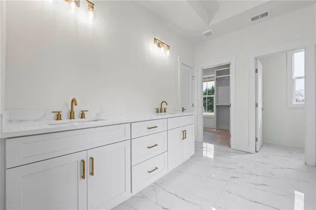 a bathroom with a shower and bathtub