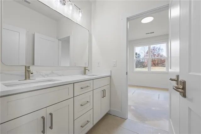 a view of an empty room