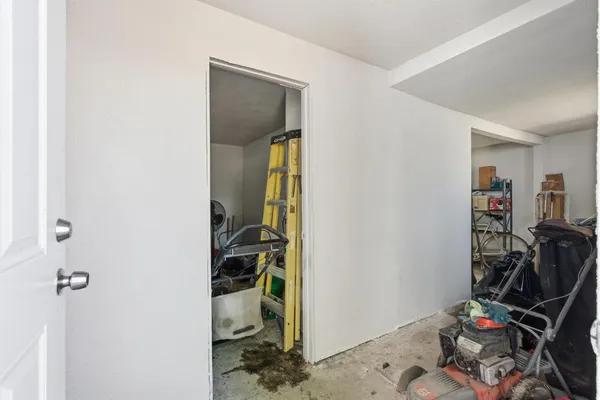 a view of storage and utility room