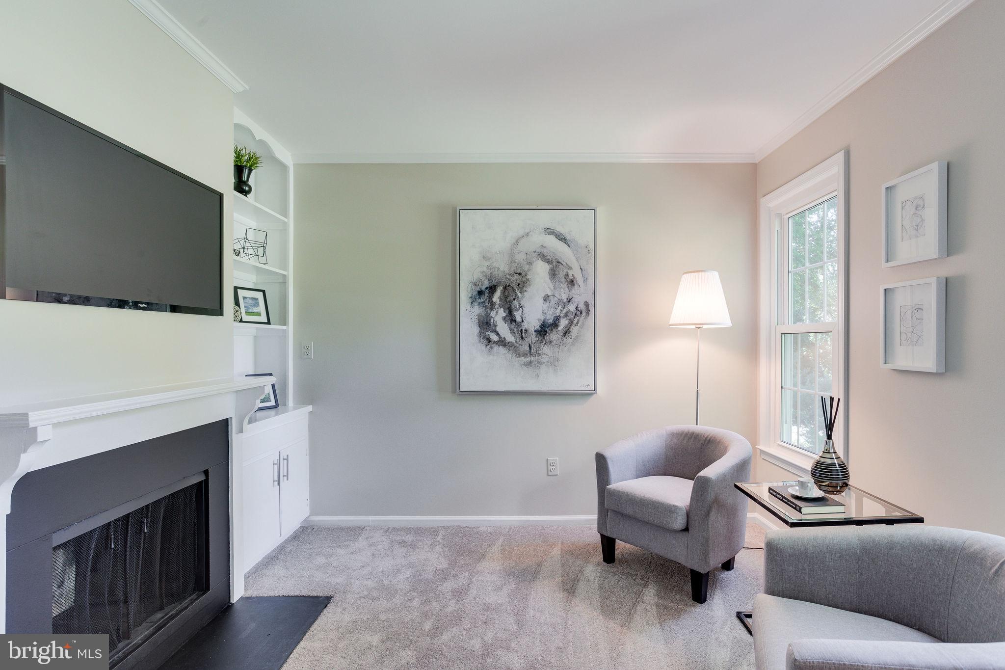 1833 Batten Hollow Road Vienna, VA 22182 - Photo 29 of 52 Master Sitting Room w/wood burning Fireplace