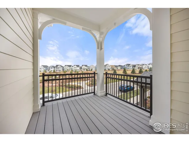 a view of city from a balcony