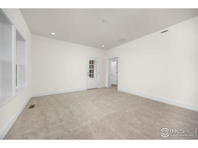 a view of an empty room