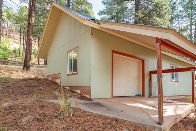 a backyard of a house