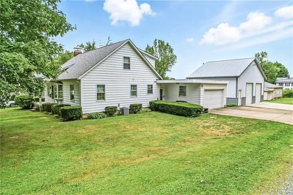 a view of a house with a outdoor space