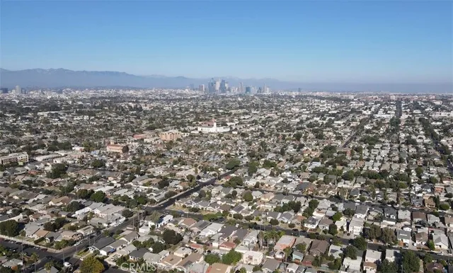 an aerial view of a city