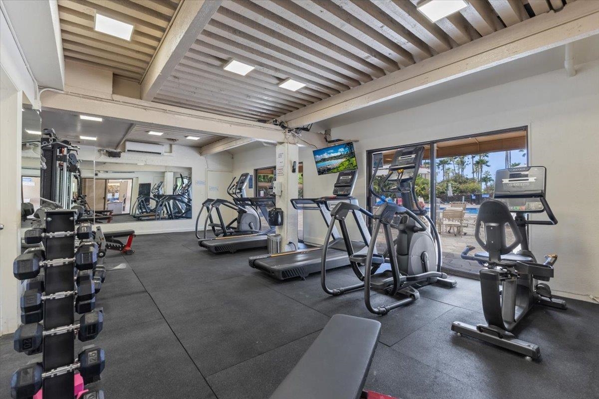 2695 South Kihei Road, Unit 4301 Kihei, HI 96753 - Photo 28 of 45 a view of a room with gym equipment