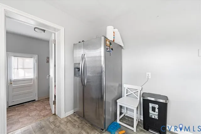 a view of kitchen and utility room