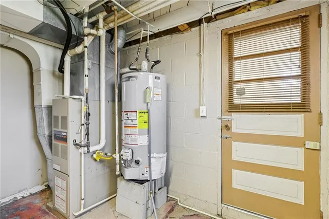 a view of storage and utility room