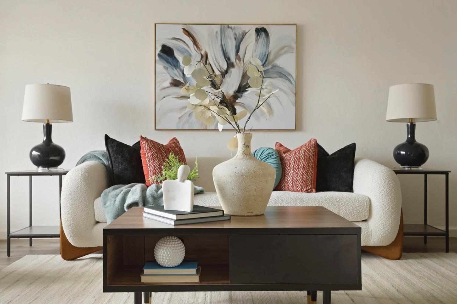 1636 South School Street Lodi, CA 95240 - Photo 9 of 33 a living room with furniture and a lamp