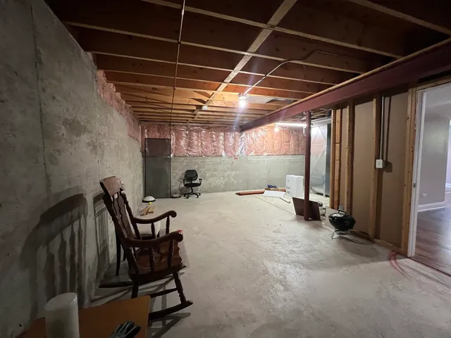 a view of a storage room