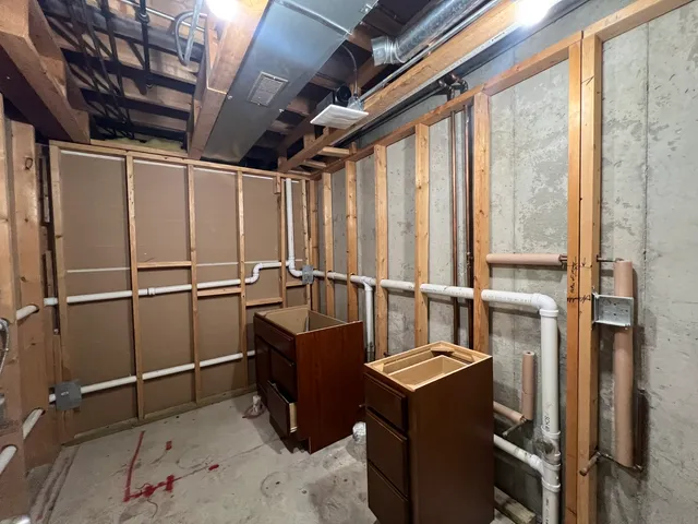 a view of a storage & utility room