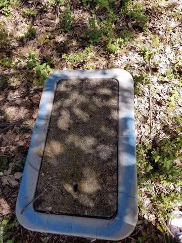 a view of a wooden door