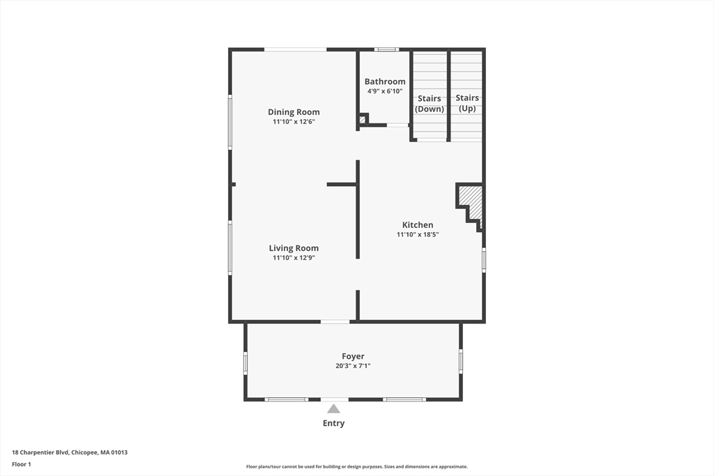 18 Charpentier Boulevard Chicopee, MA 01013 - Photo 36 of 37 a picture of a floor plan