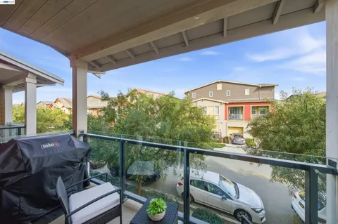 a view of a large building with a city view