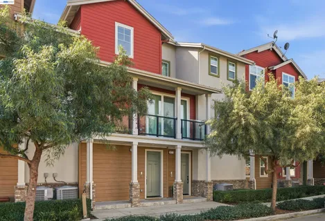 an aerial view of residential building with outdoor space