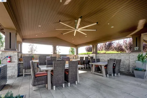 a view of outdoor space with seating