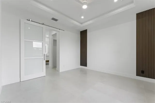 a view of an empty room