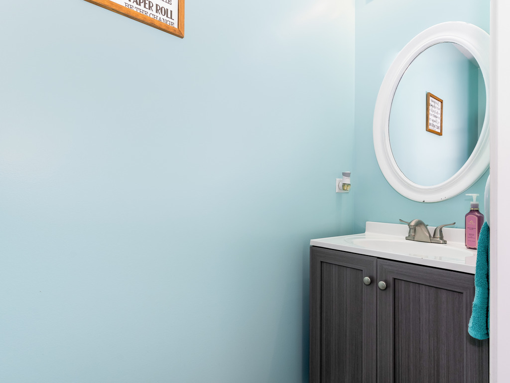 1765 Sebastian Road Woodstock, IL 60098 - Photo 10 of 25 a bathroom with a sink and a mirror
