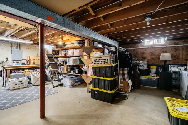 a room with lots of storage and utility