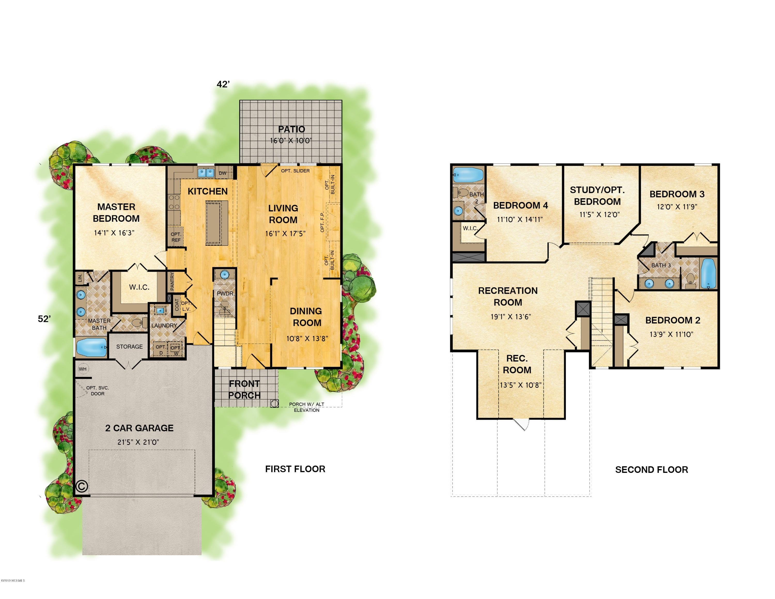 151 Violetear Ridge, Unit LOT #36 Hampstead, NC 28443 - Photo 8 of 27 Gaston Flor Plan