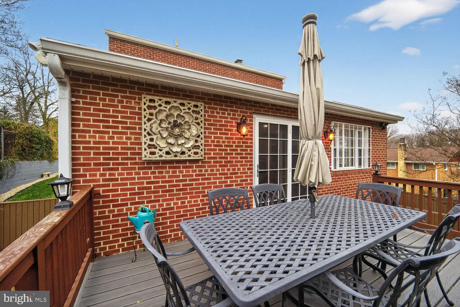 1432 35th Street Southeast Washington, DC 20020 - Photo 27 of 36 a view of balcony with wooden floor and outdoor seating