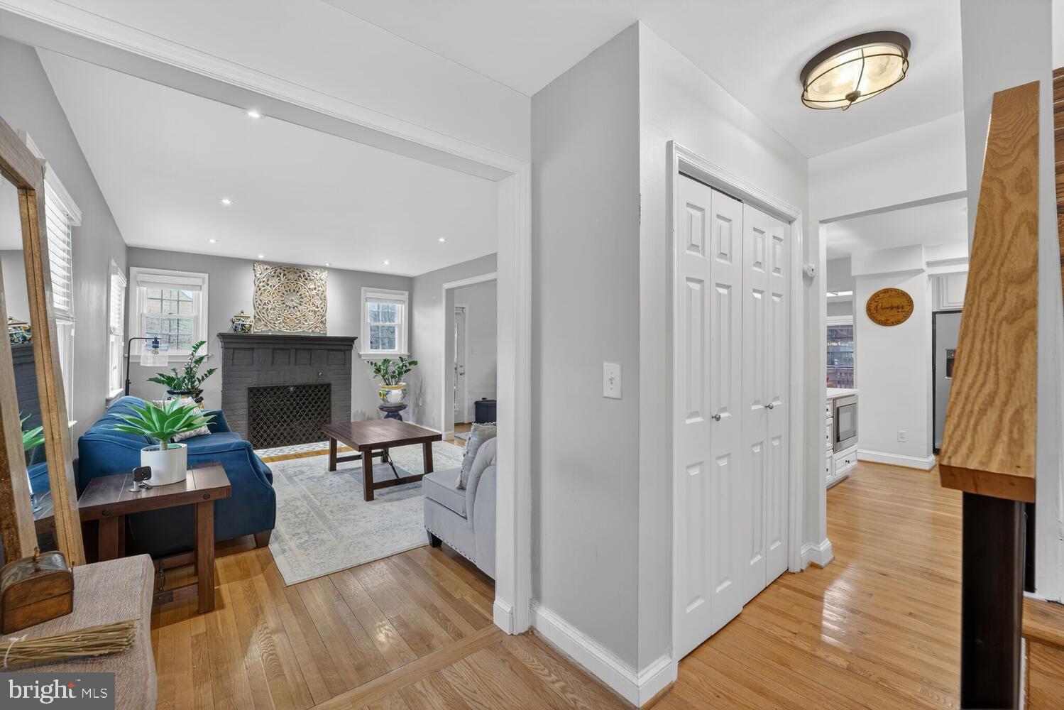 1432 35th Street Southeast Washington, DC 20020 - Photo 4 of 36 a living room with furniture and a fireplace