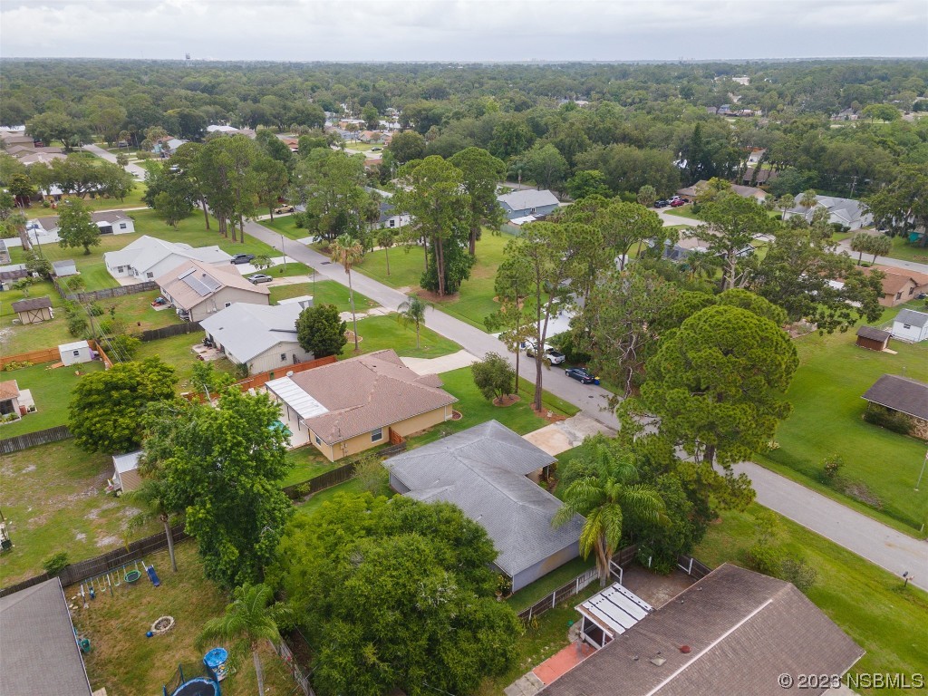 2828 Pine Tree Drive Edgewater, FL 32141 - Photo 36 of 38 an aerial view of residential houses with outdoor space and trees