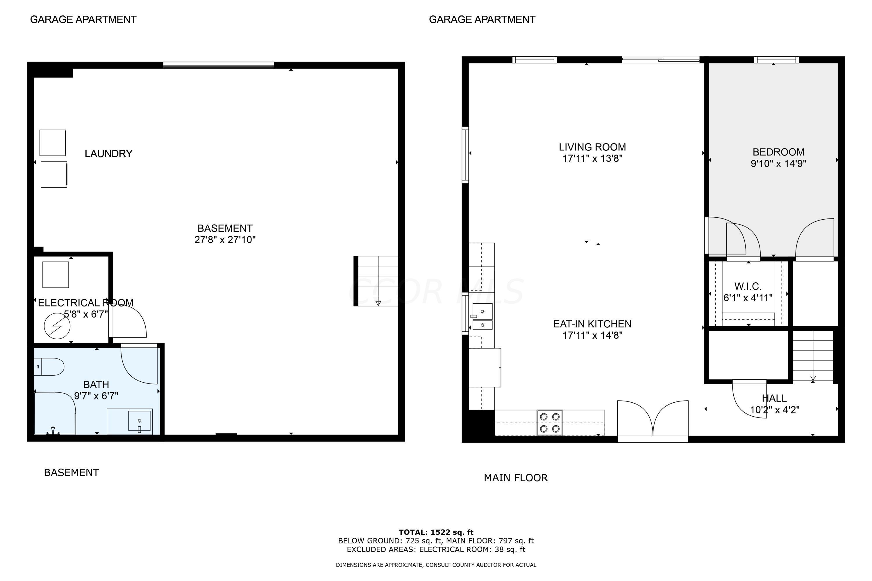 1691 Dyer Road Grove City, OH 43123 - Photo 107 of 108 Floor plan of garage apartment