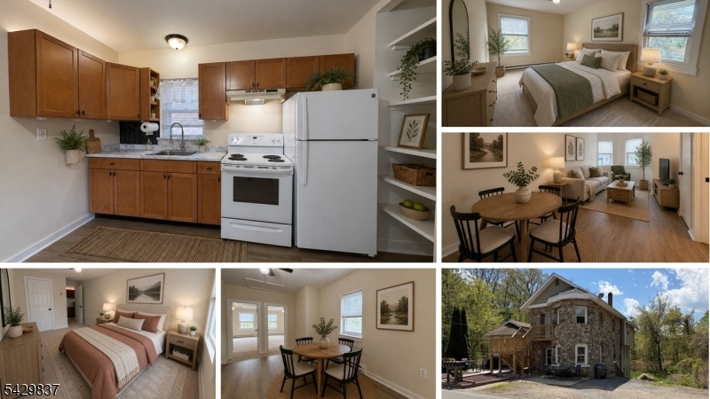 a kitchen with stainless steel appliances refrigerator and cabinets