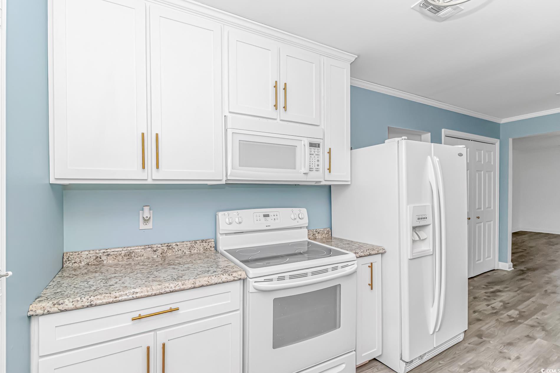 1931 Jasper Street Georgetown, SC 29440 - Photo 12 of 30 Kitchen with white cabinets, visible vents, light