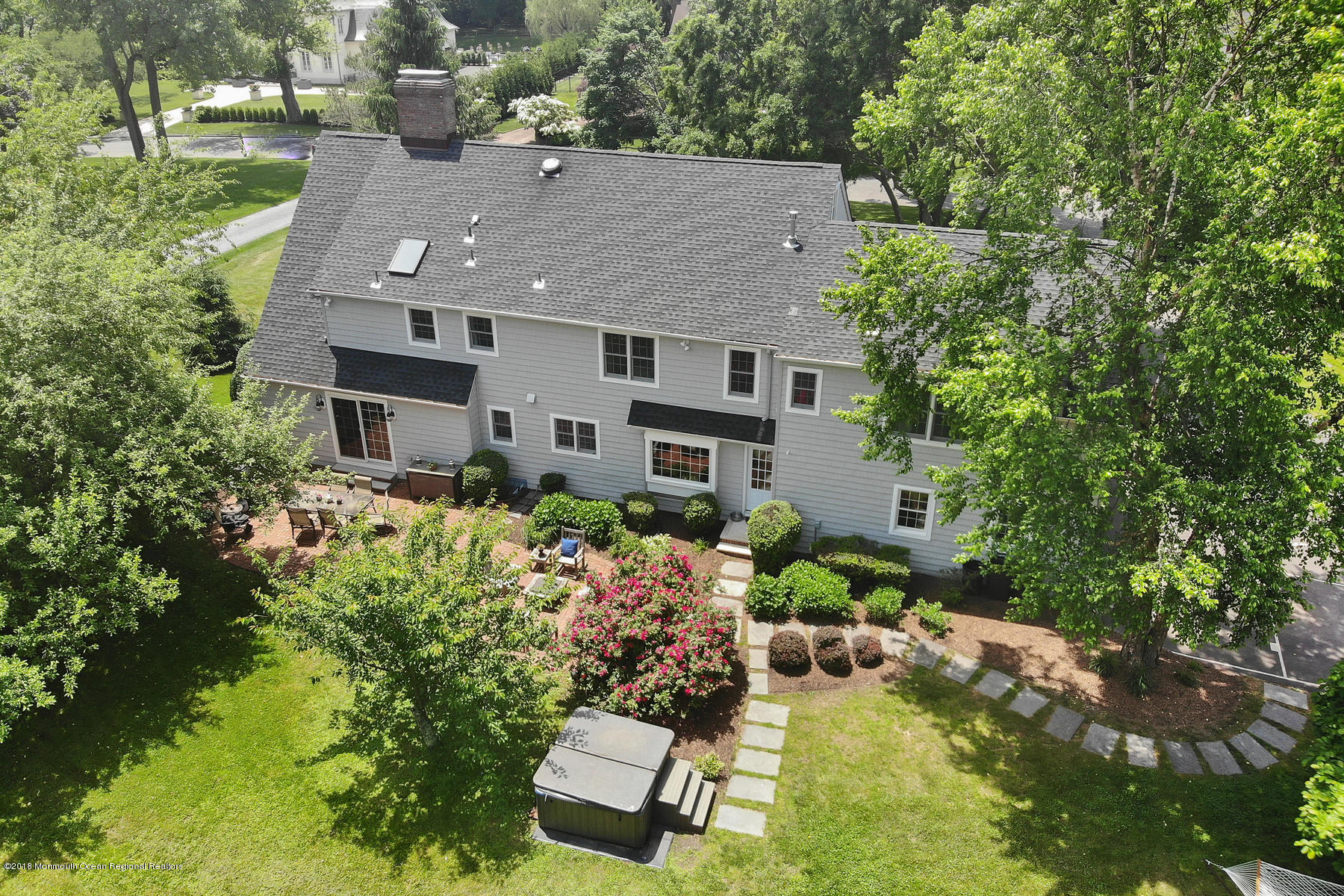 17 Riverside Drive Rumson, NJ 07760 - Photo 37 of 39 Aerial View of Rear of Home