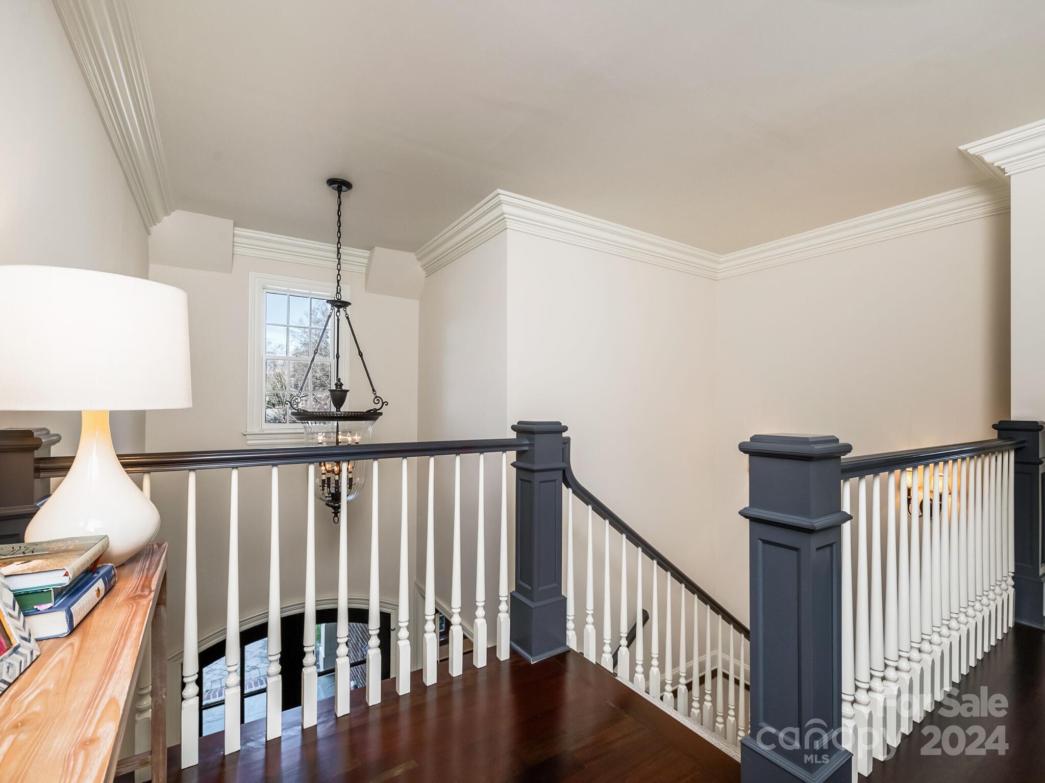 1271 Andover Road Charlotte, NC 28211 - Photo 23 of 40 a view of staircase with railing and white walls
