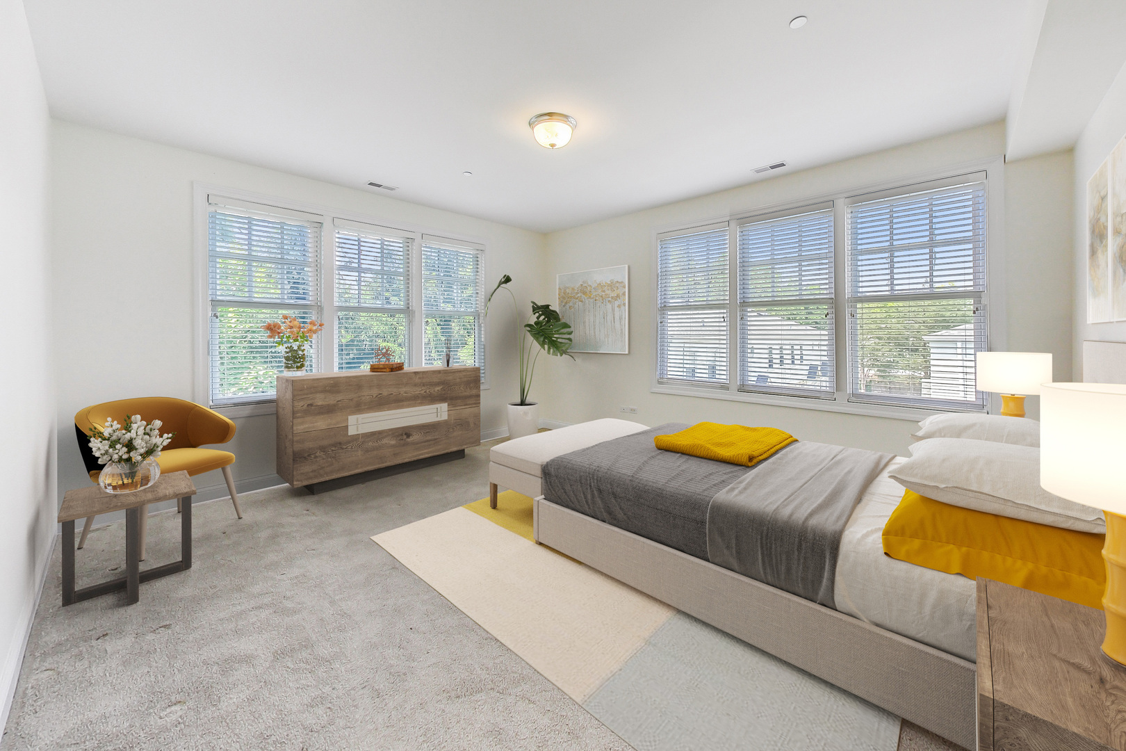 720 Green Bay Road, Unit 2D Winnetka, IL 60093 - Photo 14 of 41 a spacious bedroom with a bed and a couch
