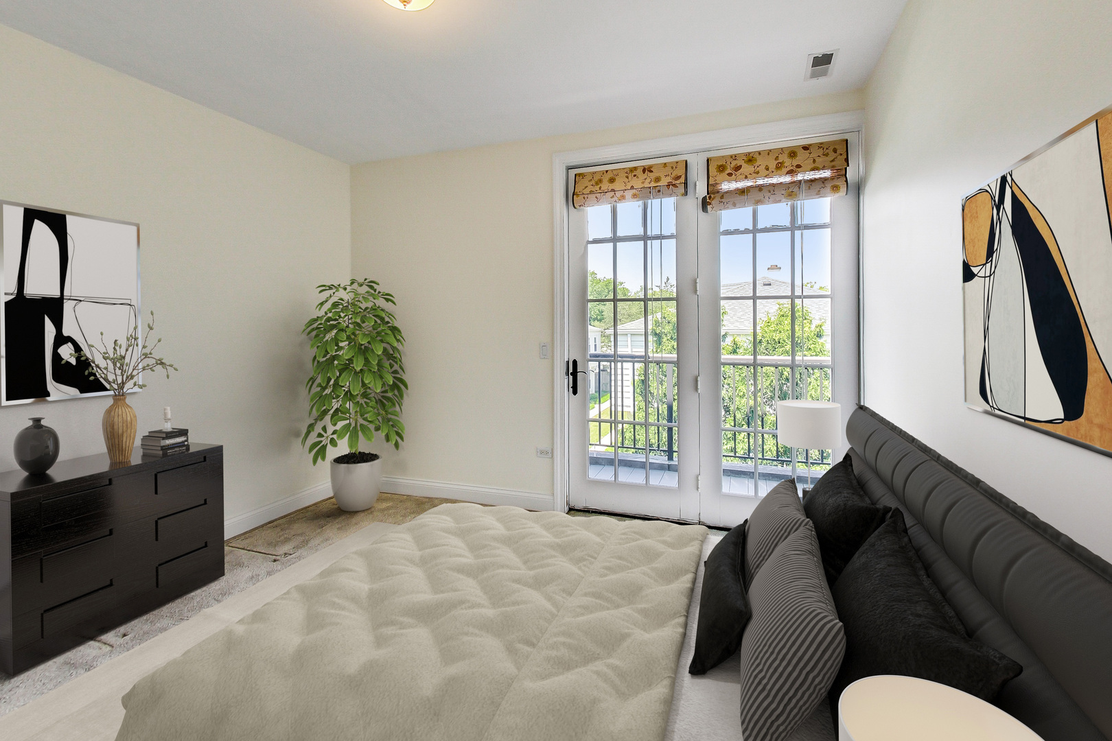720 Green Bay Road, Unit 2D Winnetka, IL 60093 - Photo 22 of 41 a spacious bedroom with a bed and a window