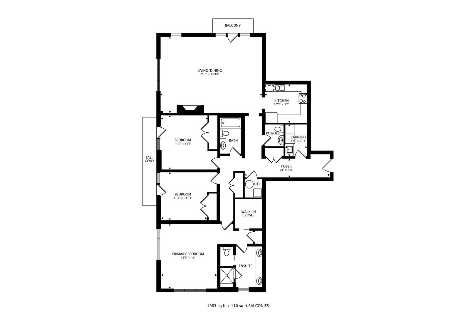 720 Green Bay Road, Unit 2D Winnetka, IL 60093 - Photo 32 of 41 a picture of a floor plan