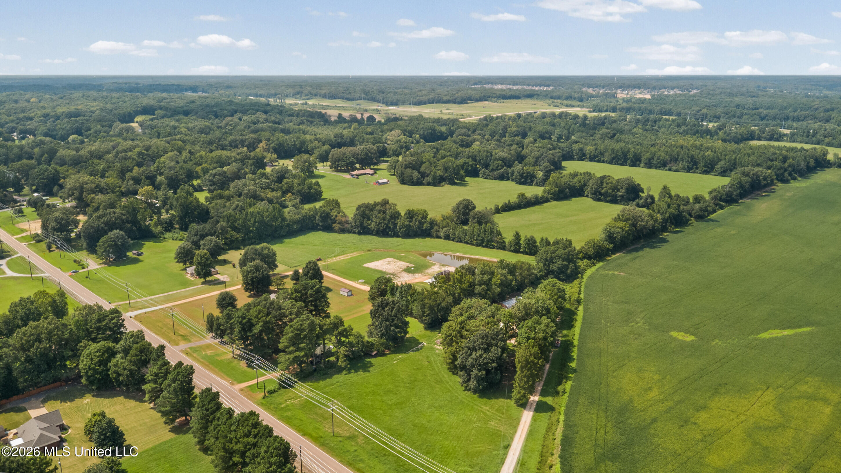 5376 Byhalia Road Hernando, MS 38632 - Photo 18 of 41 Side Aerial View of 5376 Byhalia Road