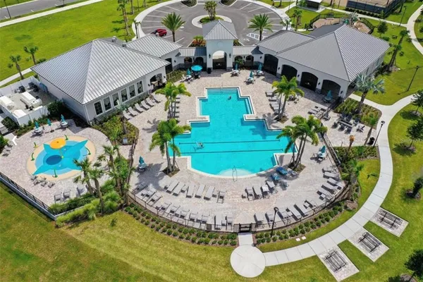 a view of a city with an ocean